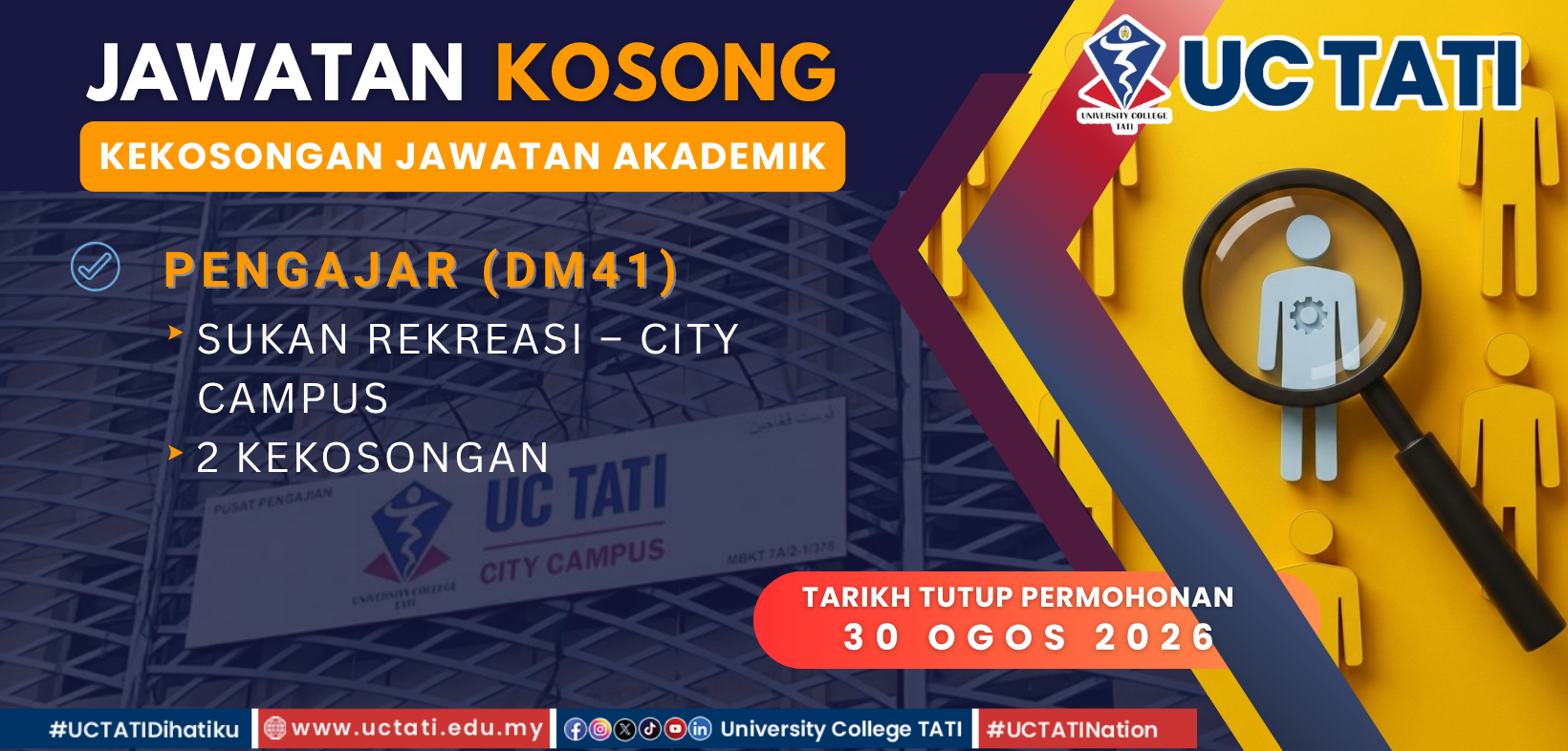 Kerja Kosong-UC TATI-Top TVET University in Terengganu